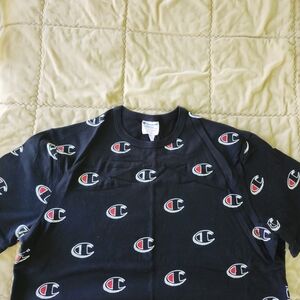 Champion Mens Black Logo T-Shirt